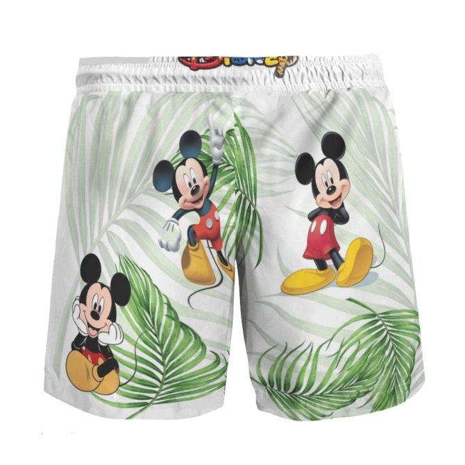 Fun Tropical Mickey Mouse Swim Shorts For Kids – Perfect Summer Beachwear! - Image 2
