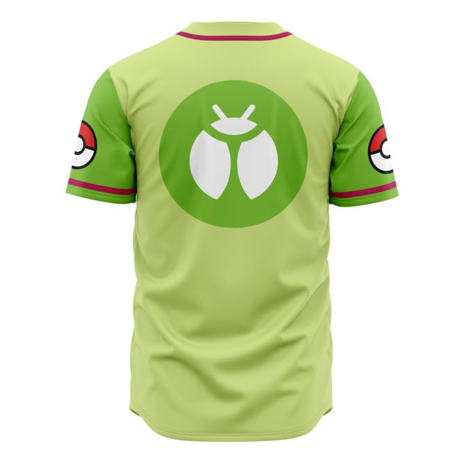 Stylish Lime Green Bug Bites Baseball Jersey – Catch 'Em All Design, Unisex S-Xxl - Image 2