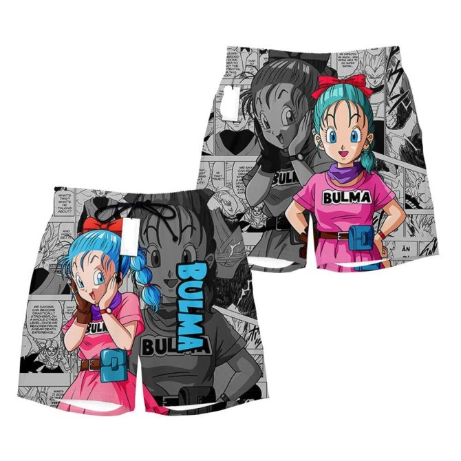 Anime-Inspired Bulma Graphic Shorts - Perfect For Fans & Casual Wear