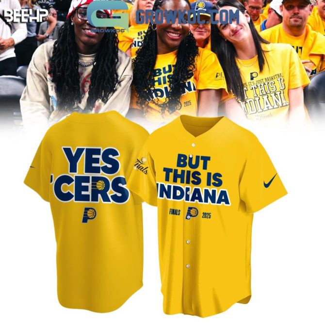 Limited Edition Indiana Pacers Finals 2025 Jersey - Bold 'Yes 'Cers' & 'But This Is Indiana' Design