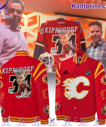 Limited Edition Kiprusoff #34 Calgary Flames Jacket – Ultimate Fan Gear!