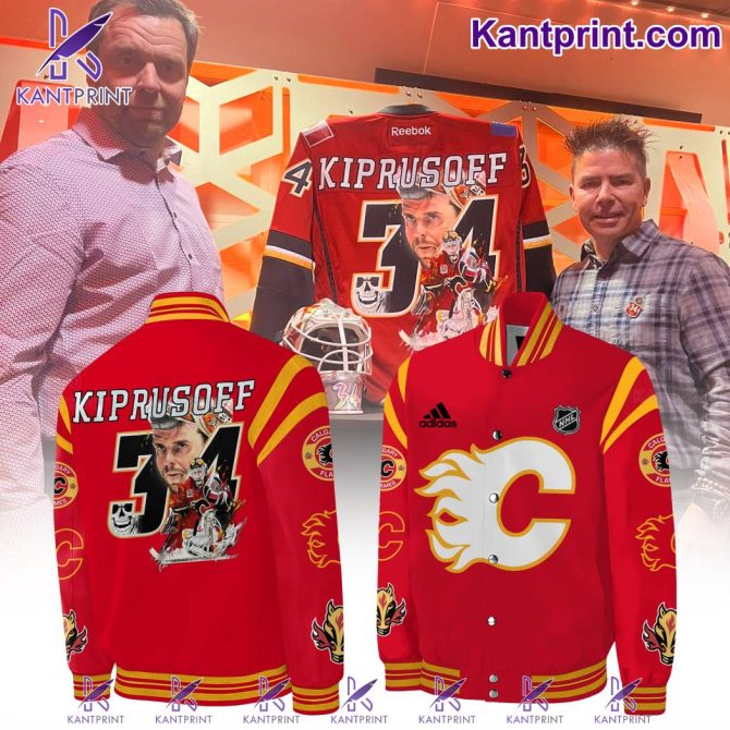 Limited Edition Kiprusoff #34 Calgary Flames Jacket – Ultimate Fan Gear!