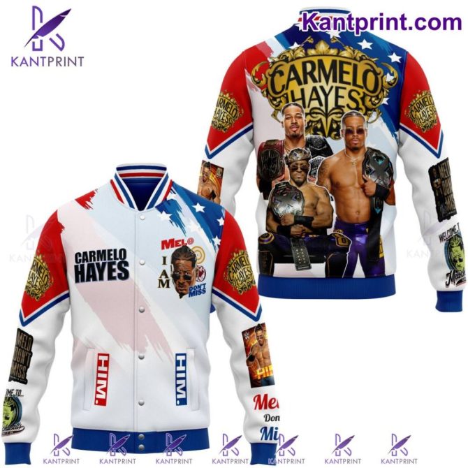 Exclusive Carmelo Hayes Champion Varsity  Jacket - Vibrant Design, Iconic Style