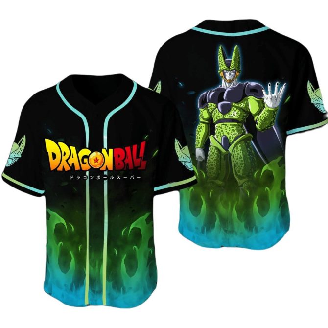 Dragon Ball Super Anime Jersey - Perfect Cell Design , Unisex Cosplay Shirt , Vibrant Colors & Premium Quality