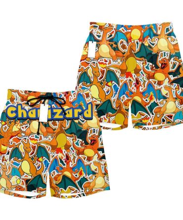 Vibrant Charizard Swim Shorts For Kids - Fun & Stylish Beachwear - Perfect Gift!