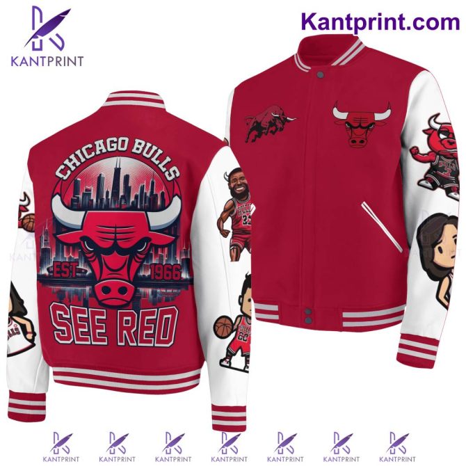 Chicago Bulls Varsity Jacket - Limited Edition Retro Style, Perfect Gift For Fans!