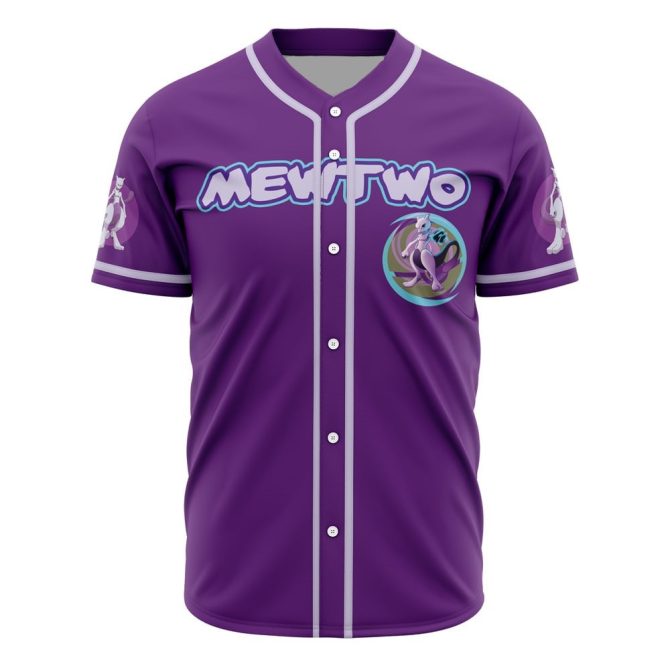Stylish Purple Mewtwo Baseball Jersey - Premium Fan Apparel For Men & Women