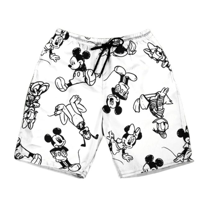 Fun Cartoon Character Print Swim Shorts – Perfect For Summer Adventures! - Image 2