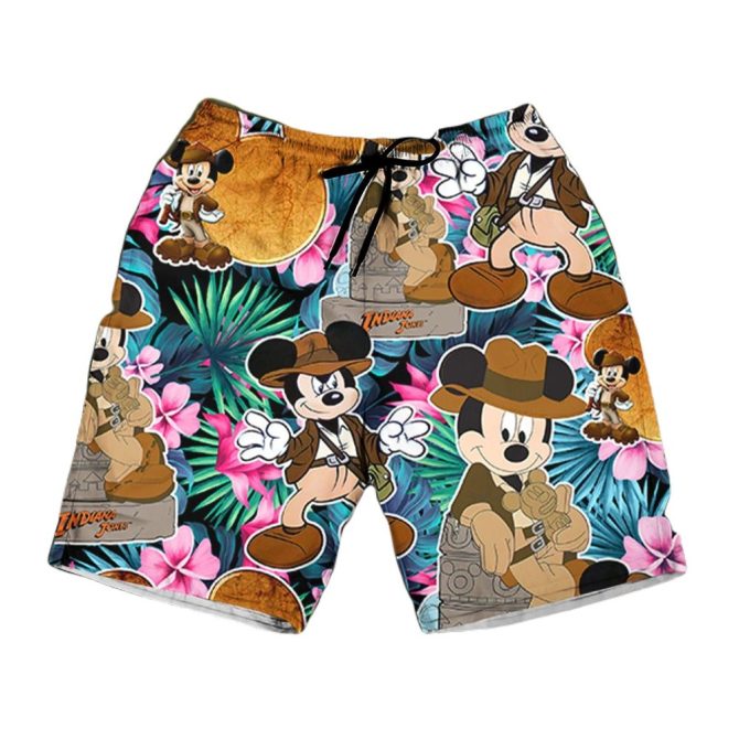 Adventure-Ready Disney Indiana Jones Swim Trunks - Vibrant & Fun Beachwear For Kids - Image 2