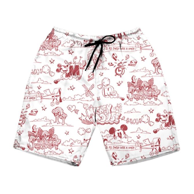 Retro Cartoon Print Men'S Shorts - Comfy Summer Style - Limited Edition! 🌟 - Image 2