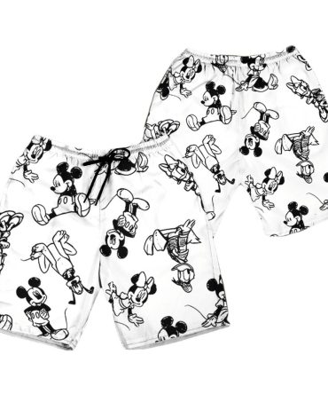 Fun Cartoon Character Print Swim Shorts – Perfect For Summer Adventures!
