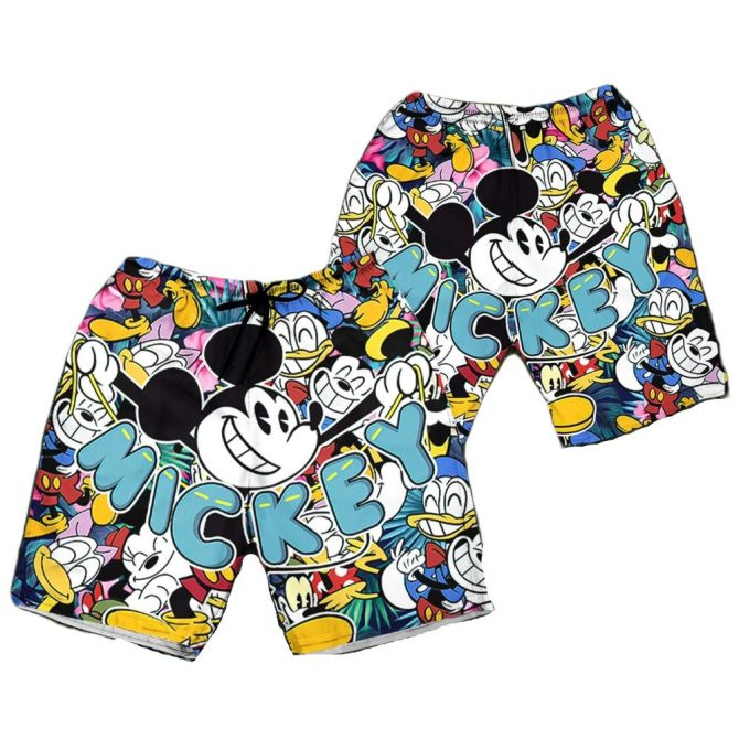 Colorful Cartoon Print Kids Swim Shorts - Fun & Comfy Beachwear For Summer Adventures!