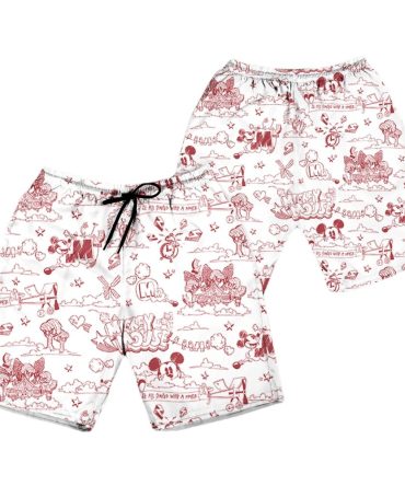 Retro Cartoon Print Men'S Shorts - Comfy Summer Style - Limited Edition! 🌟