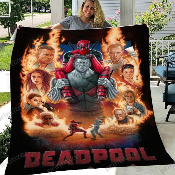 Cozy Up With The Ultimate Deadpool Fleece Blanket – Perfect For Fans & Collectors!
