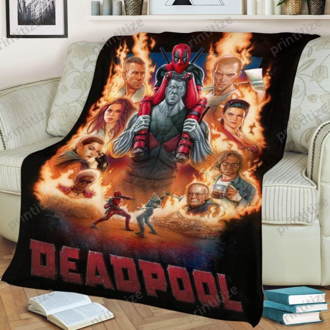 Cozy Up With The Ultimate Deadpool Fleece Blanket – Perfect For Fans & Collectors! - Image 2
