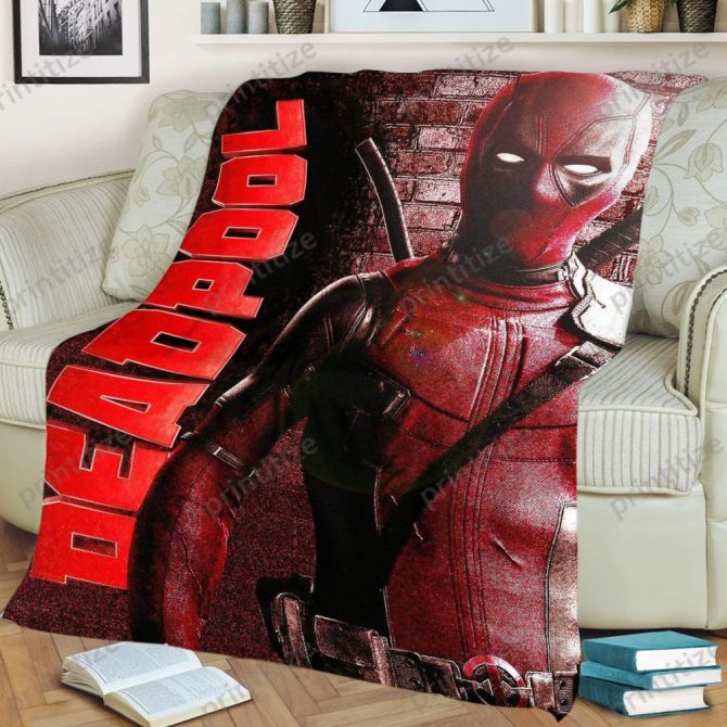 Cozy Up With A Superhero: Premium Deadpool Throw Blanket – Perfect Gift For Fans! - Image 2