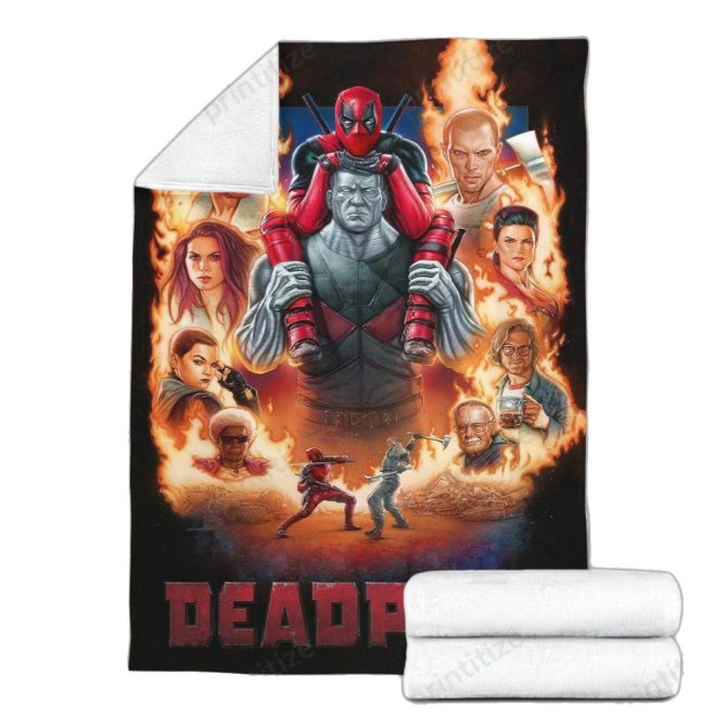 Cozy Up With The Ultimate Deadpool Fleece Blanket – Perfect For Fans & Collectors! - Image 3