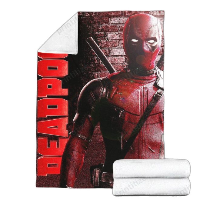 Cozy Up With A Superhero: Premium Deadpool Throw Blanket – Perfect Gift For Fans! - Image 3