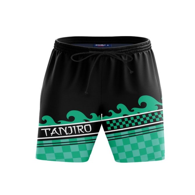 Anime-Inspired Tanjiro Kamado Shorts - Stylish & Comfortable Athletic Wear - Image 2