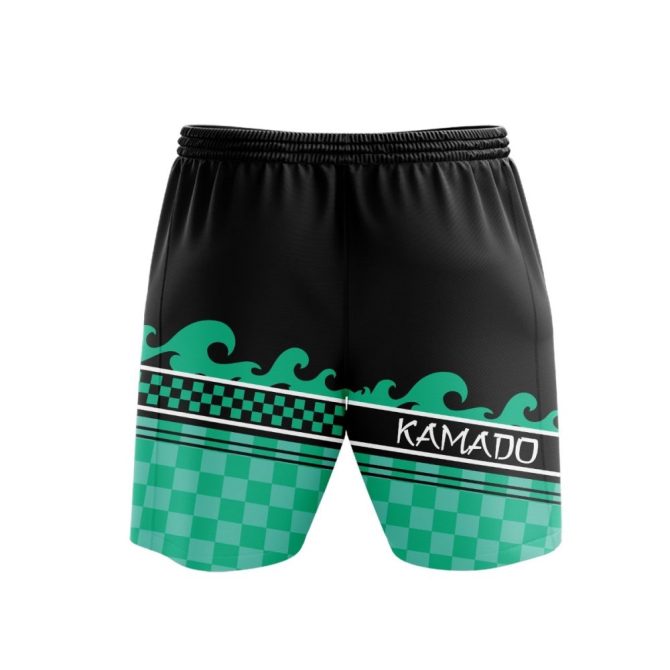 Anime-Inspired Tanjiro Kamado Shorts - Stylish & Comfortable Athletic Wear - Image 3