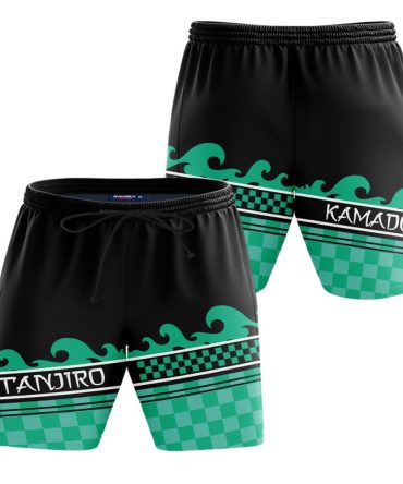 Anime-Inspired Tanjiro Kamado Shorts - Stylish & Comfortable Athletic Wear