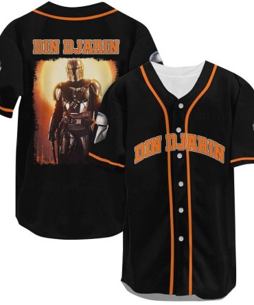Stylish Din Djarin Baseball Jersey - Unique Mandalorian Fan Gear, Comfortable And Trendy Apparel