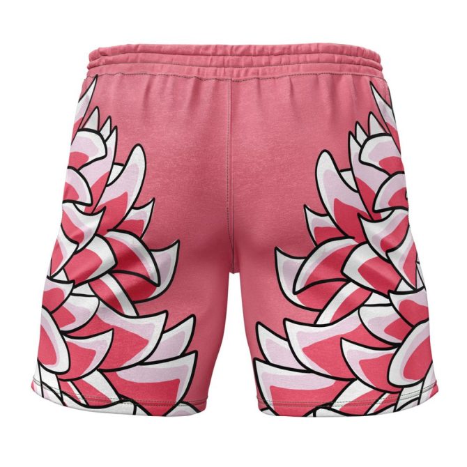 Men'S Pink Floral Skull Swim Shorts - Trendy Summer Beachwear - Image 2