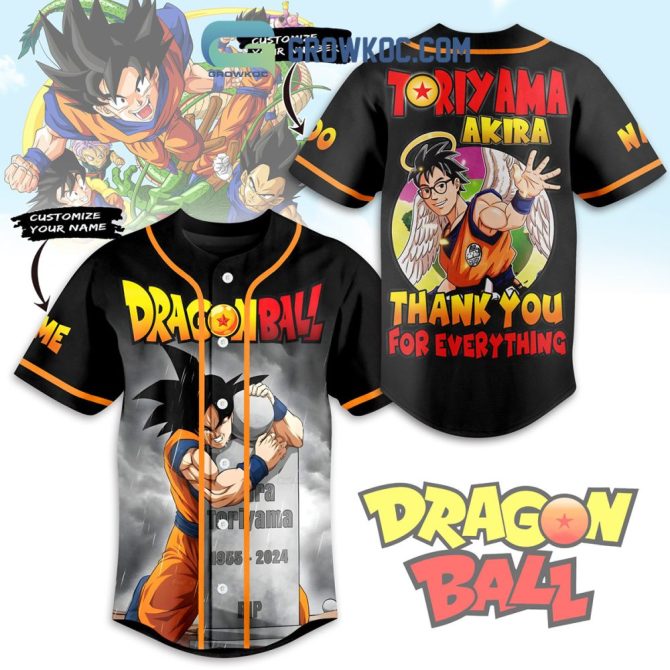 Custom Dragon Ball Baseball Jersey – Anime Tribute Design, Personalize Your Name!