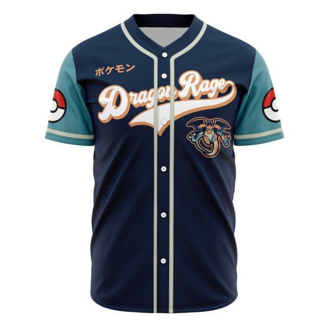 Dragon Rage Baseball Jersey – Unique Charizard Style, Perfect For Pokémon Fans!