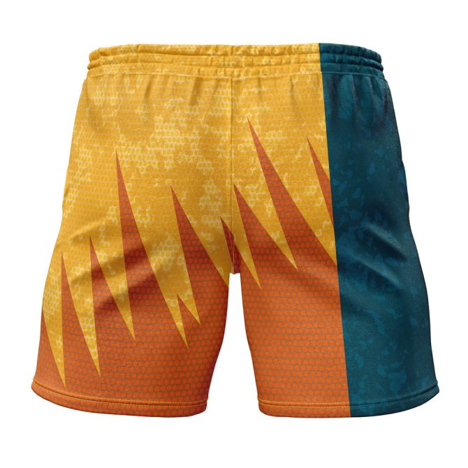 Men'S Dragon-Themed Anime Swim Trunks - Vibrant Design, Comfortable Fit, Perfect For Summer Fun - Image 2