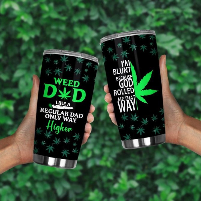 Funny Weed Dad Travel Mug - Durable, Insulated, Unique Gift For Cannabis Lovers - Image 2