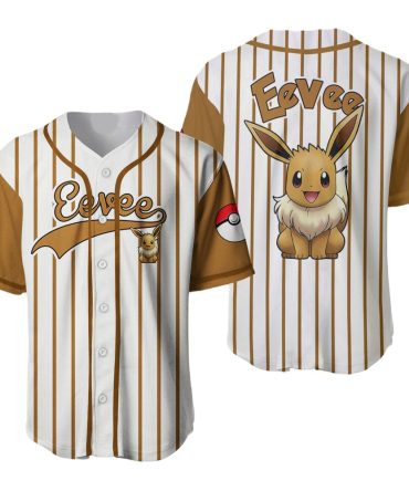 Stylish Eevee Baseball Jersey - Unisex Premium Quality Pokémon Fan Shirt