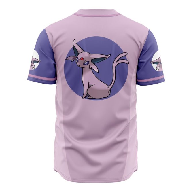 Espeon Baseball Jersey - Stylish Purple Anime Shirt For Fans - Image 2