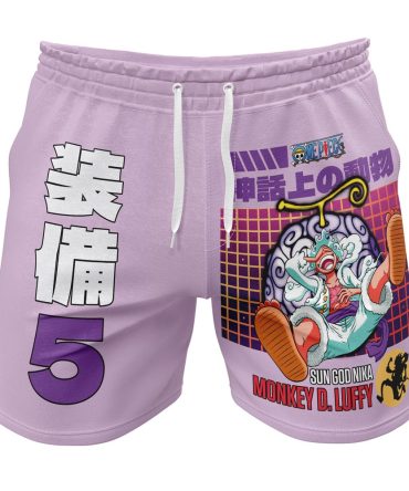 Anime-Inspired Luffy Shorts - Vibrant Design, Perfect For Fans & Summer Style