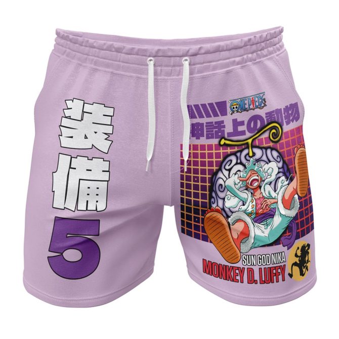 Anime-Inspired Luffy Shorts - Vibrant Design, Perfect For Fans & Summer Style