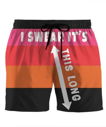 Fun Graphic Men'S Swim Trunks – Bold Colors, Humorous Statement – Perfect For Summer!
