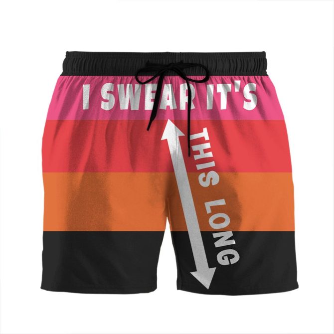 Fun Graphic Men'S Swim Trunks – Bold Colors, Humorous Statement – Perfect For Summer!