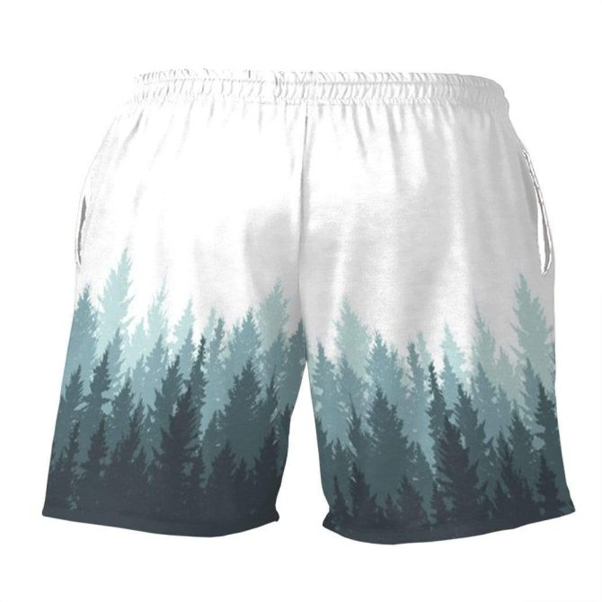 Funny Squirrel Graphic Shorts - 'Have You Seen My Nuts?' Forest Design - Image 2