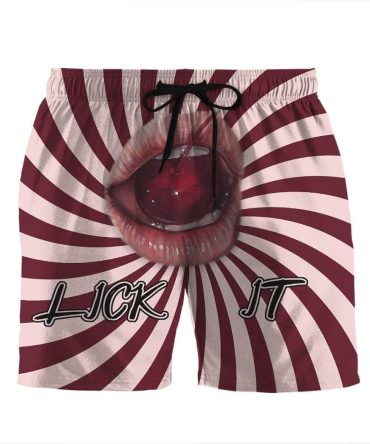 Bold Graphic Swim Trunks - Eye-Catching Beachwear With Unique Design