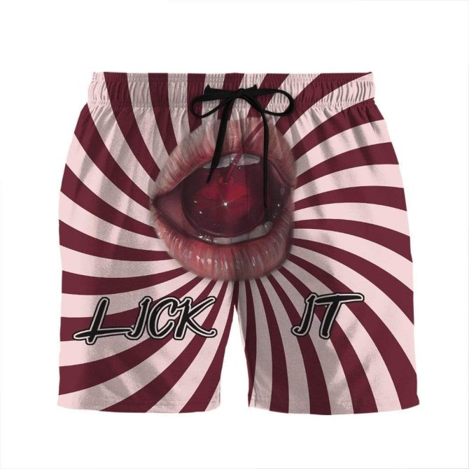 Bold Graphic Swim Trunks - Eye-Catching Beachwear With Unique Design