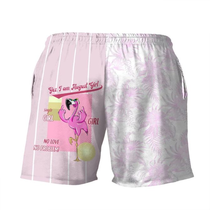August Girl Flamingo Shorts - Fun & Stylish Beachwear For Single Ladies - No Love, No Problem! - Image 2