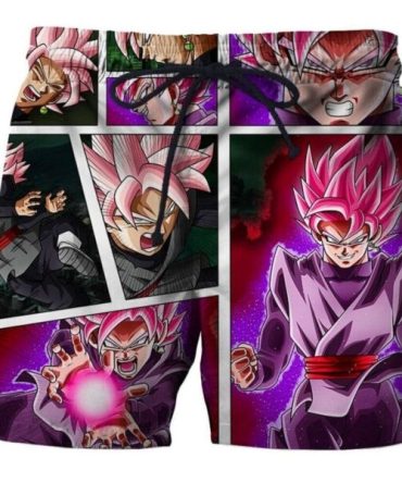 Anime-Inspired Graphic Shorts - Vibrant Super Warrior Design For Ultimate Comfort & Style