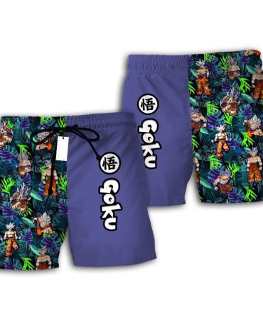 Dragon Ball Z Goku Swim Trunks - Cool Anime Men'S Beachwear Shorts