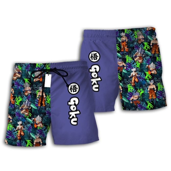 Dragon Ball Z Goku Swim Trunks - Cool Anime Men'S Beachwear Shorts