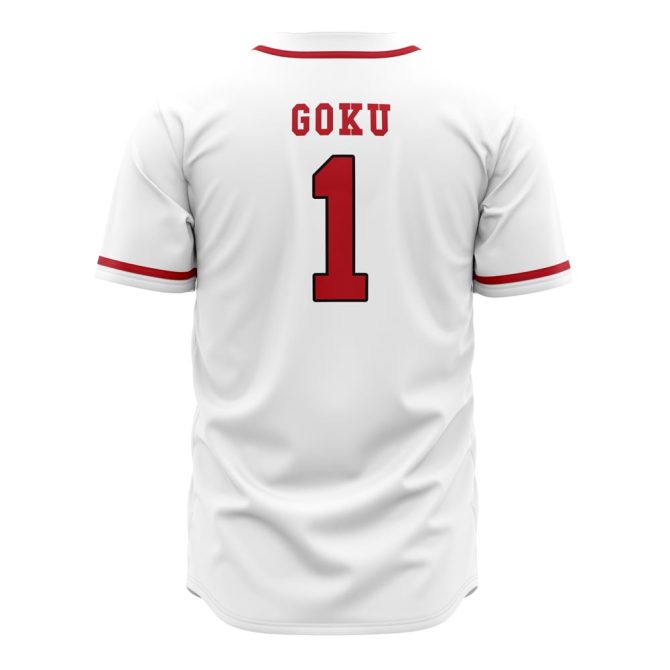 Custom White Baseball Jersey - Red Trim & Stylish Logo - Perfect For Teams & Fans - Image 2