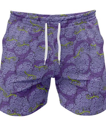 Vibrant Purple Swirl Pattern Men'S Swim Shorts - Fun Summer Beachwear