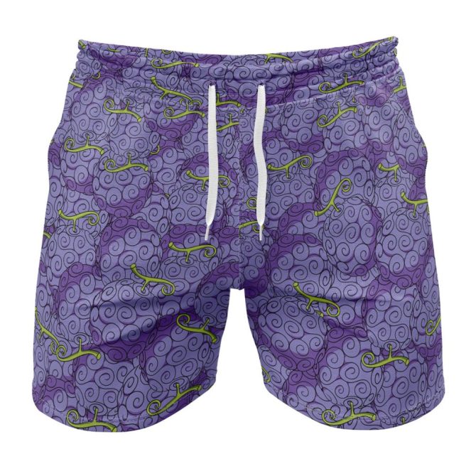 Vibrant Purple Swirl Pattern Men'S Swim Shorts - Fun Summer Beachwear