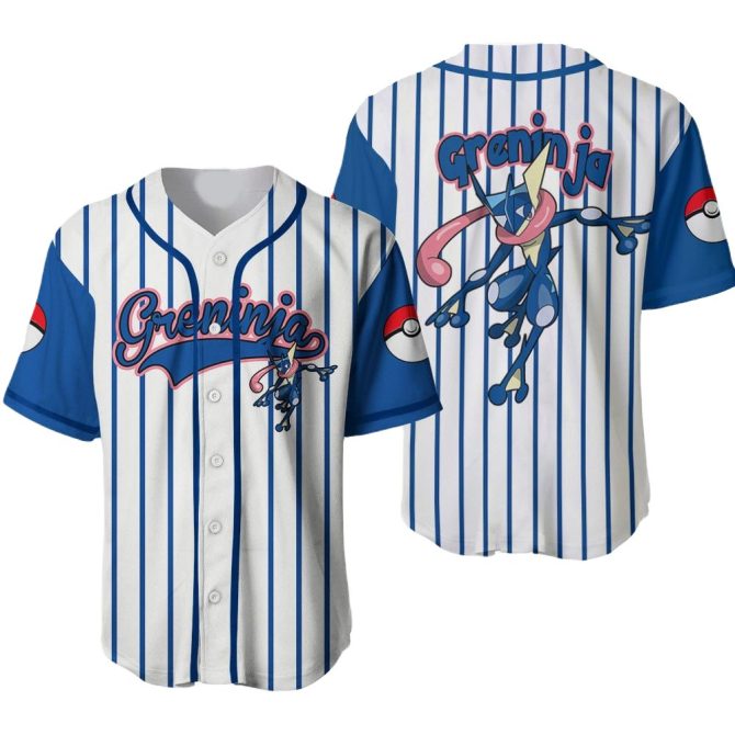 Stylish Greninja Baseball Jersey - Perfect Gift For Pokémon Fans!