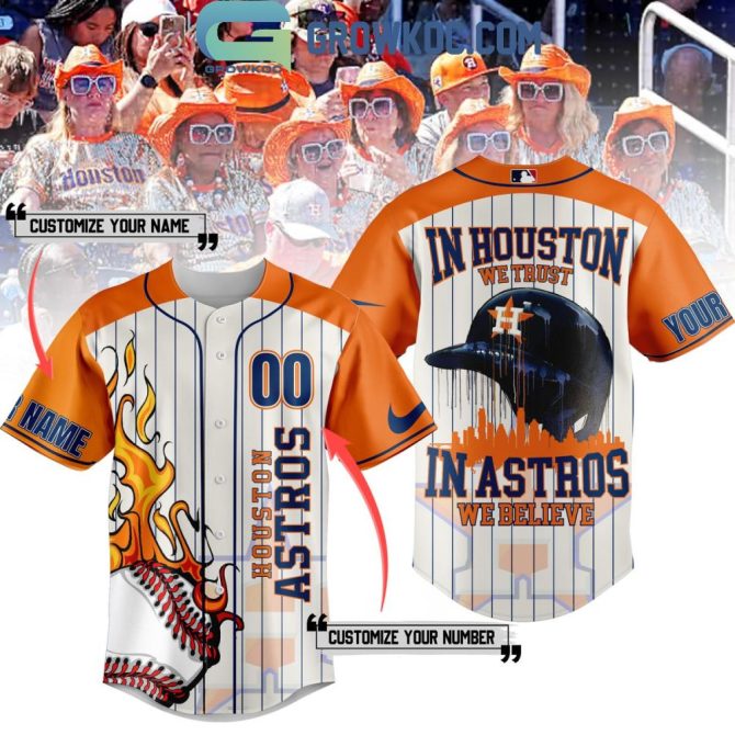 Custom Houston Astros Jersey - Personalize Name & Number - Perfect Fan Gift!