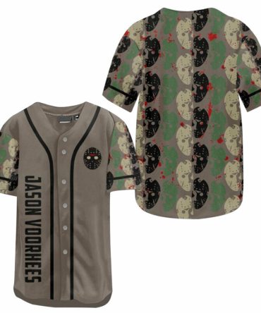 Jason Voorhees Baseball Jersey - Horror Fan'S Ultimate Costume Tee - Unisex S-Xxl